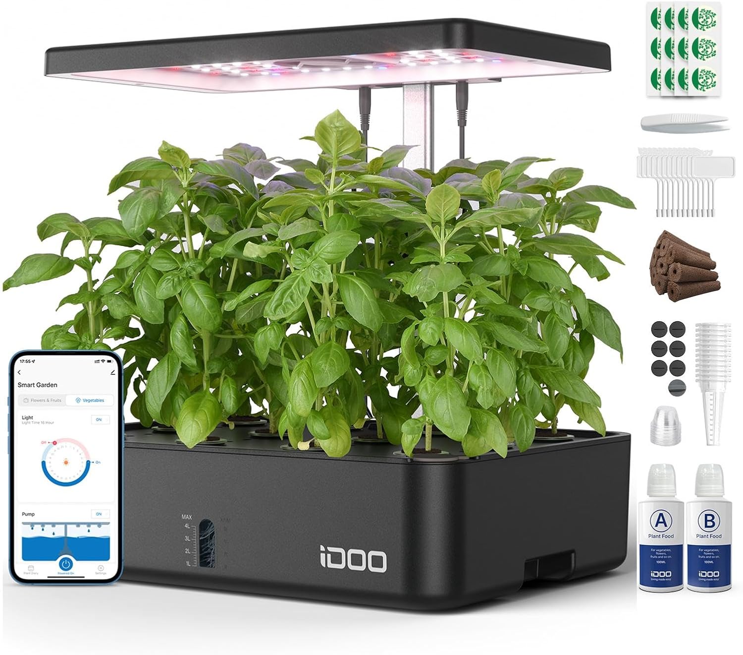 Indoor Garden Kit - 12-модульная гидропонная система для выращивания растений