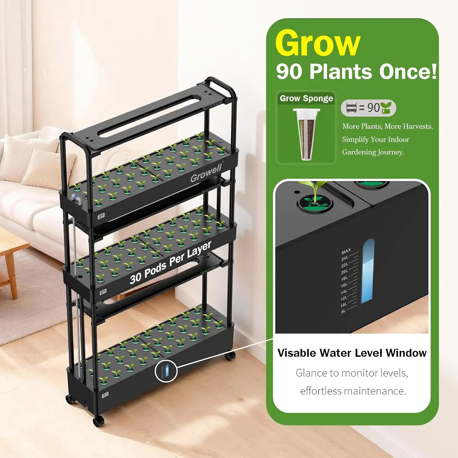 Большой комплект для гидропонн – обзор и цена Indoor Garden Kit